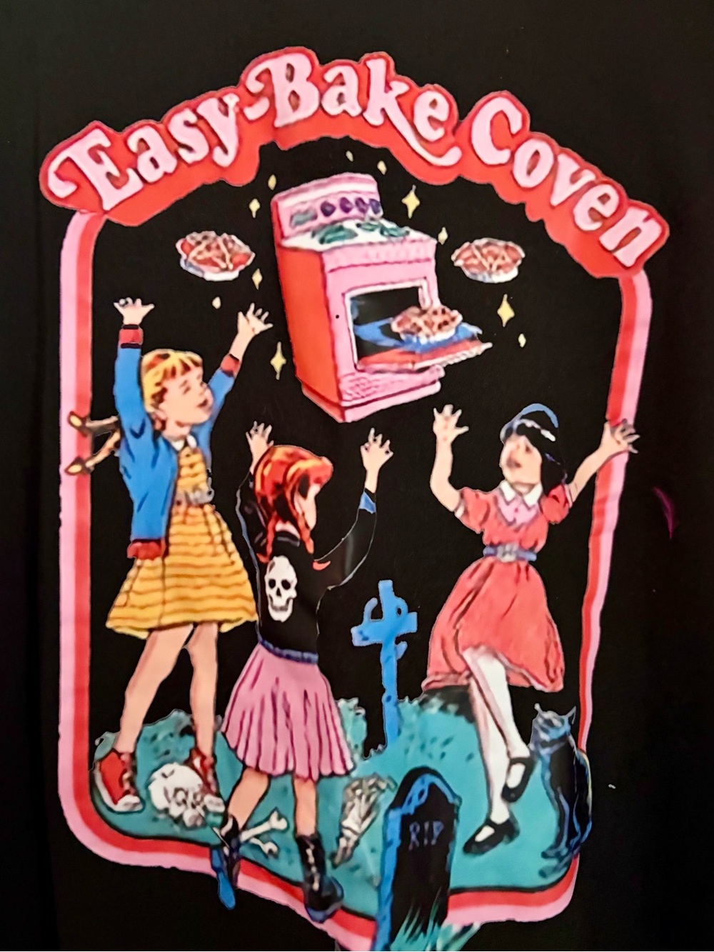 Black Short-Sleeve Tee — Easy-Bake Coven Graphic
